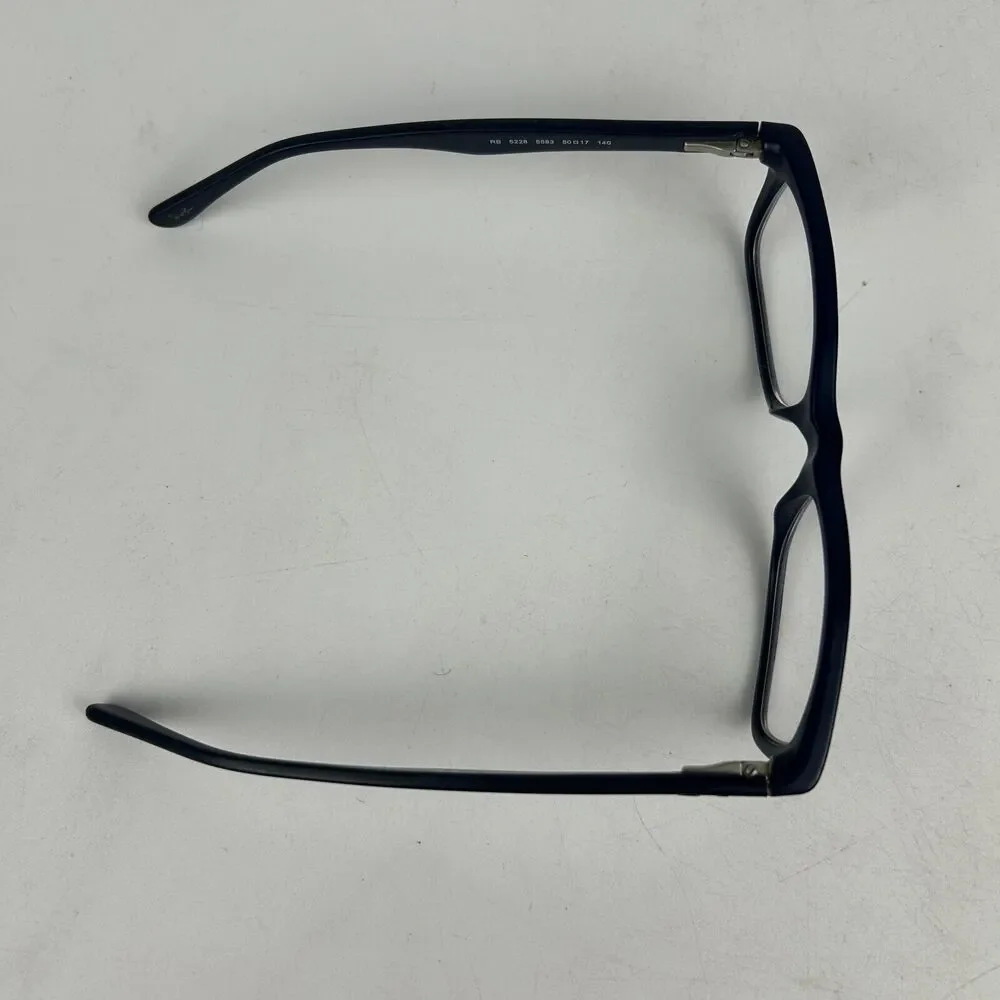 Ray-Ban RB 5228 Eyeglasses Womens‎ Black Acetate Square Frame 50-17-140 mm